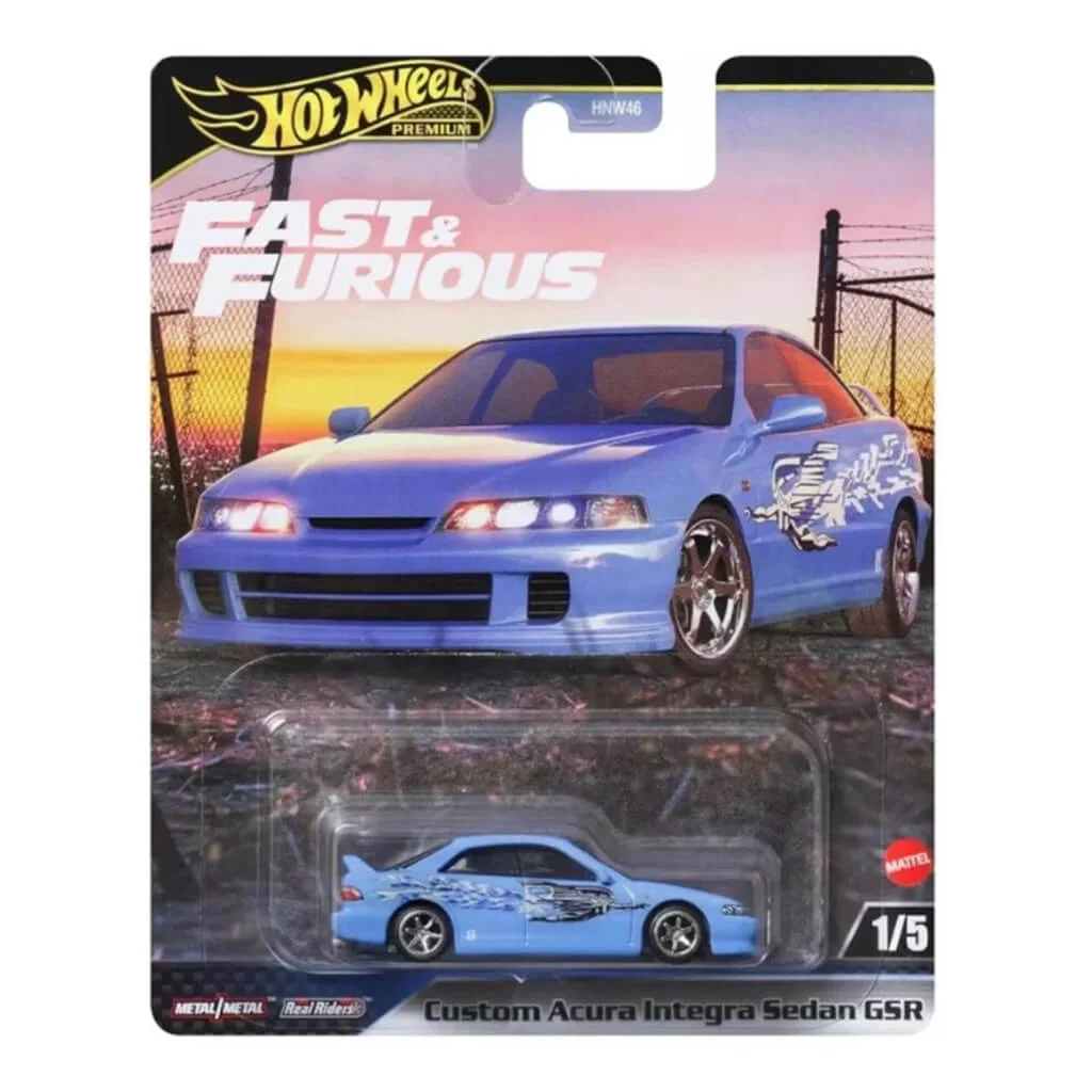 Hot Wheels Premium Acura Integra GSR Custom количка – Fast and Furious модел во Македонија