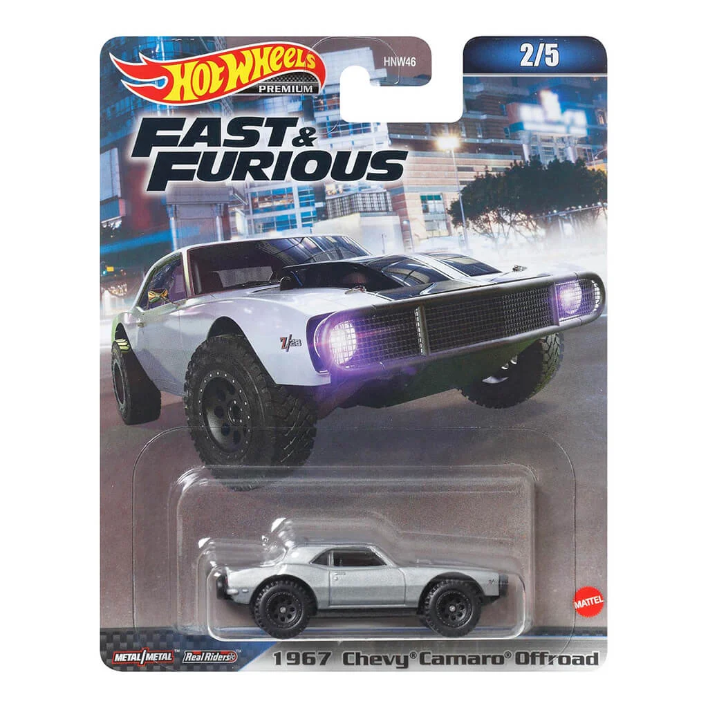 Hot Wheels Premium Chevy Camaro Offroad 1967 количка – Fast and Furious модел во Македонија