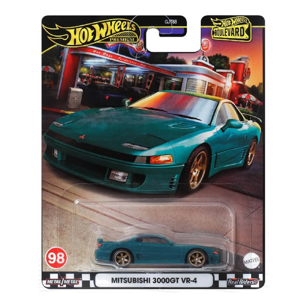 Hot Wheels Premium Mitsubishi 3000GT VR-4 количка – Boulevard JDM модел во Македонија