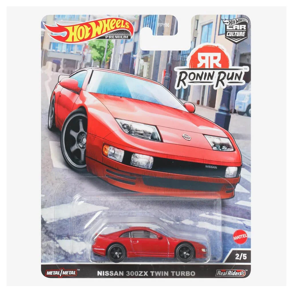Hot Wheels Premium Nissan 300ZX Twin Turbo количка – Ronin Run JDM модел во Македонија