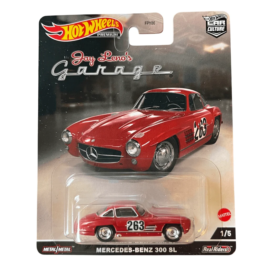 Mercedes-Benz 300 SL – Hot Wheels Premium Jay Leno ретро колекционерска количка MK