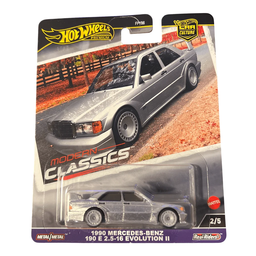 Hot Wheels Premium Mercedes-Benz 190E Evolution II количка – Modern Classics DTM модел во Македонија