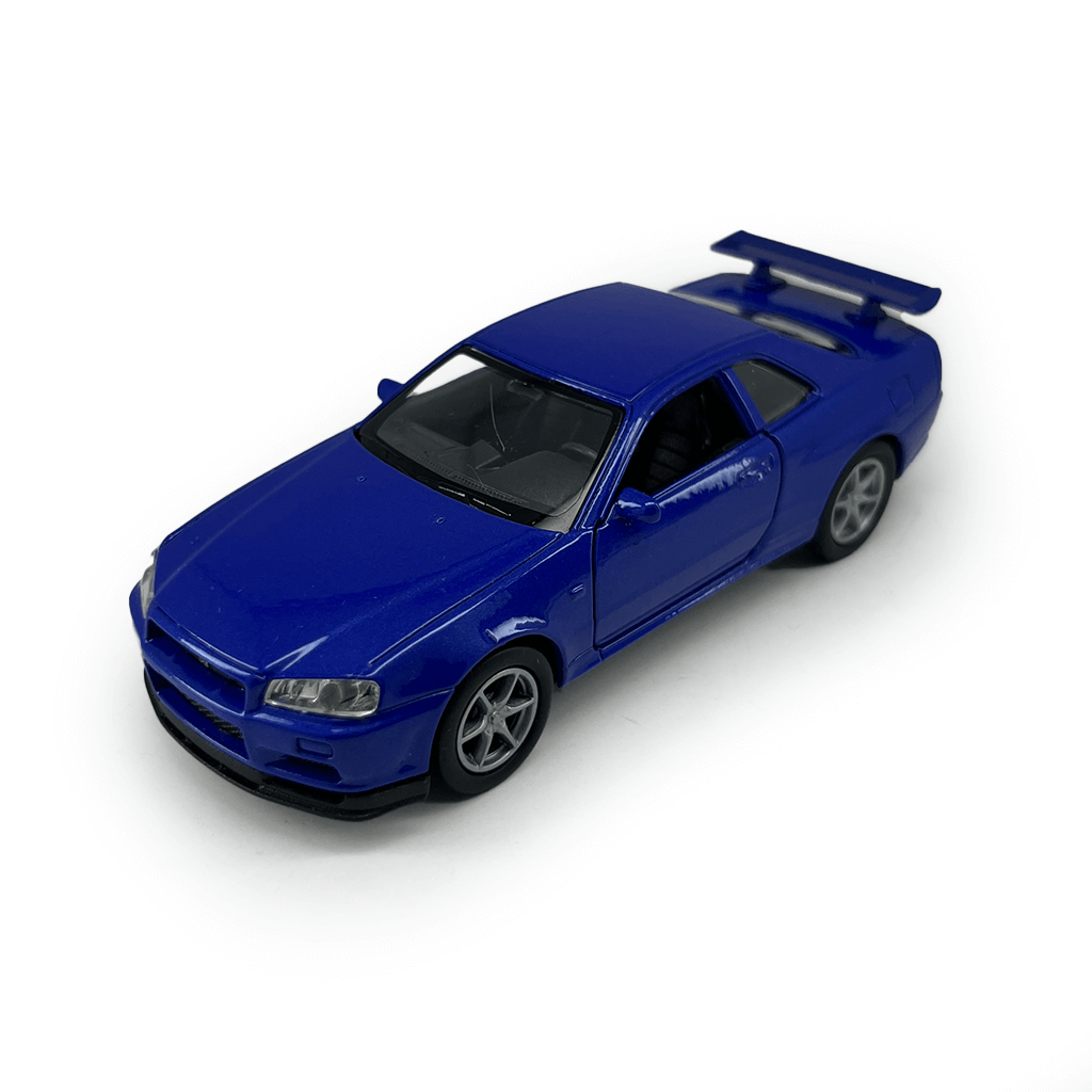 Welly JDM Skyline R34 модел со високи детали Nissan Macedonia