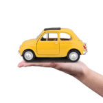 fiat 500f yellow classic diecast mk