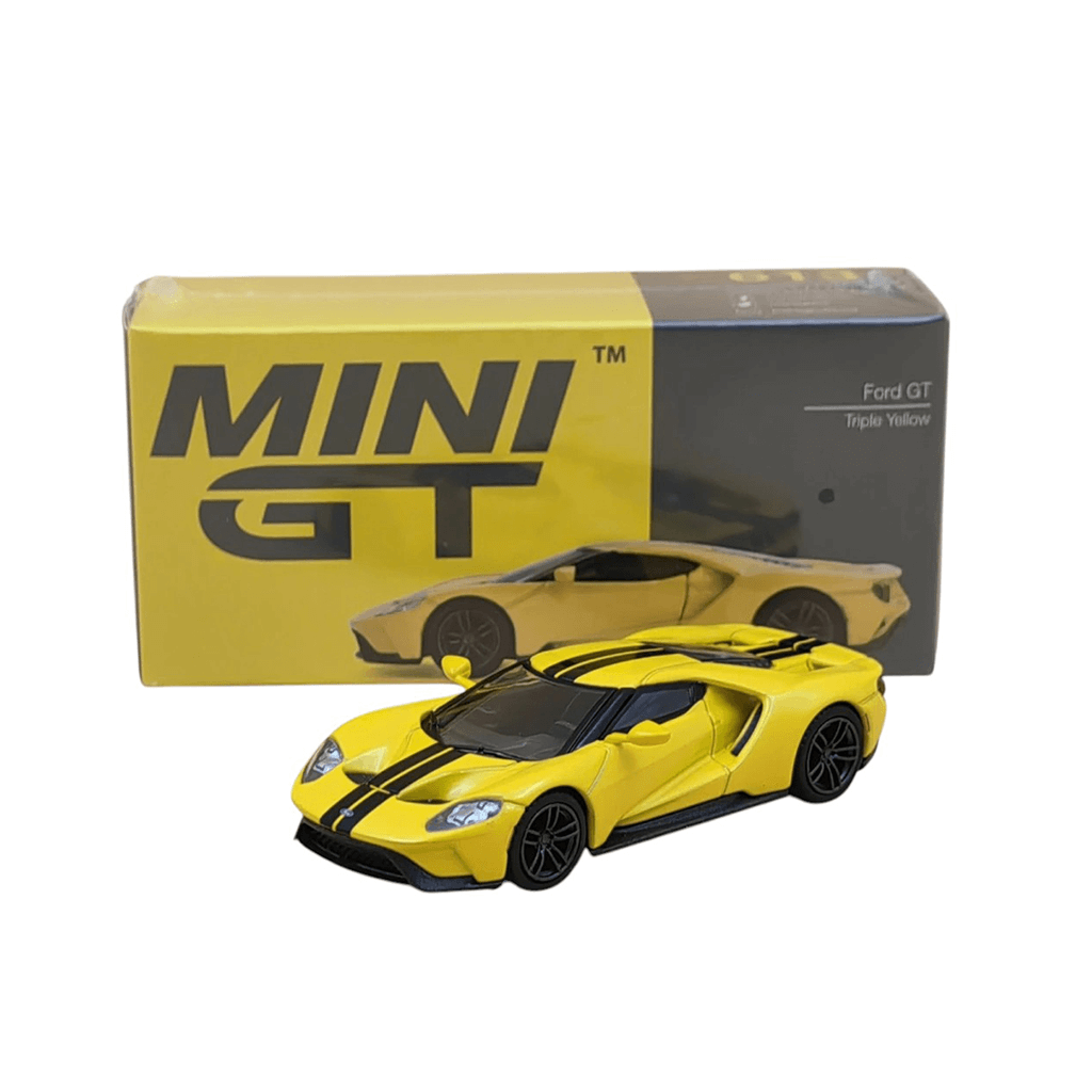 Ford GT Triple Yellow Mini GT MK 3
