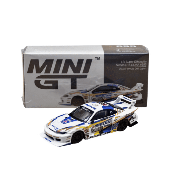 LB Super Silhouette Nissan S15 Silvia #555 2023 Formula Drift Japan Mini GT MK 2