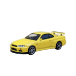 Nissan Skyline Gt-R R34 V-Spec Lightning Yellow Mini GT MK 4