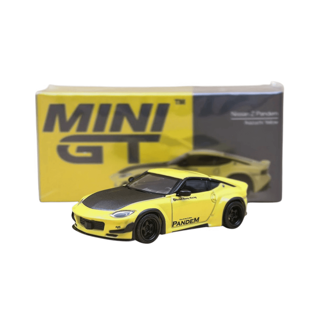 Nissan Z Pandem Ikazuchi Yellow Mini GT Makedonija 4