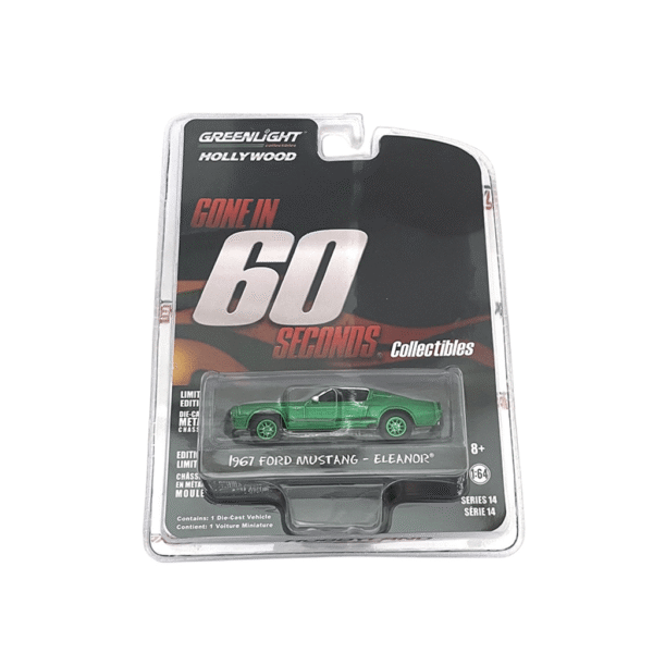 1967 Custom Ford Mustang “Eleanor” Solid Pack - Hot Pursuit Series 30 - Green Machine
