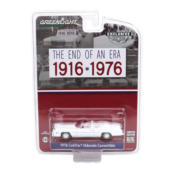 1976 Cadillac Eldorado Convertible The End of an Era 1916 1976 Last Cadillac Eldorado Convertible (1 of 200 Produced) (Hobby Exclusive) Greenlight Makedonija