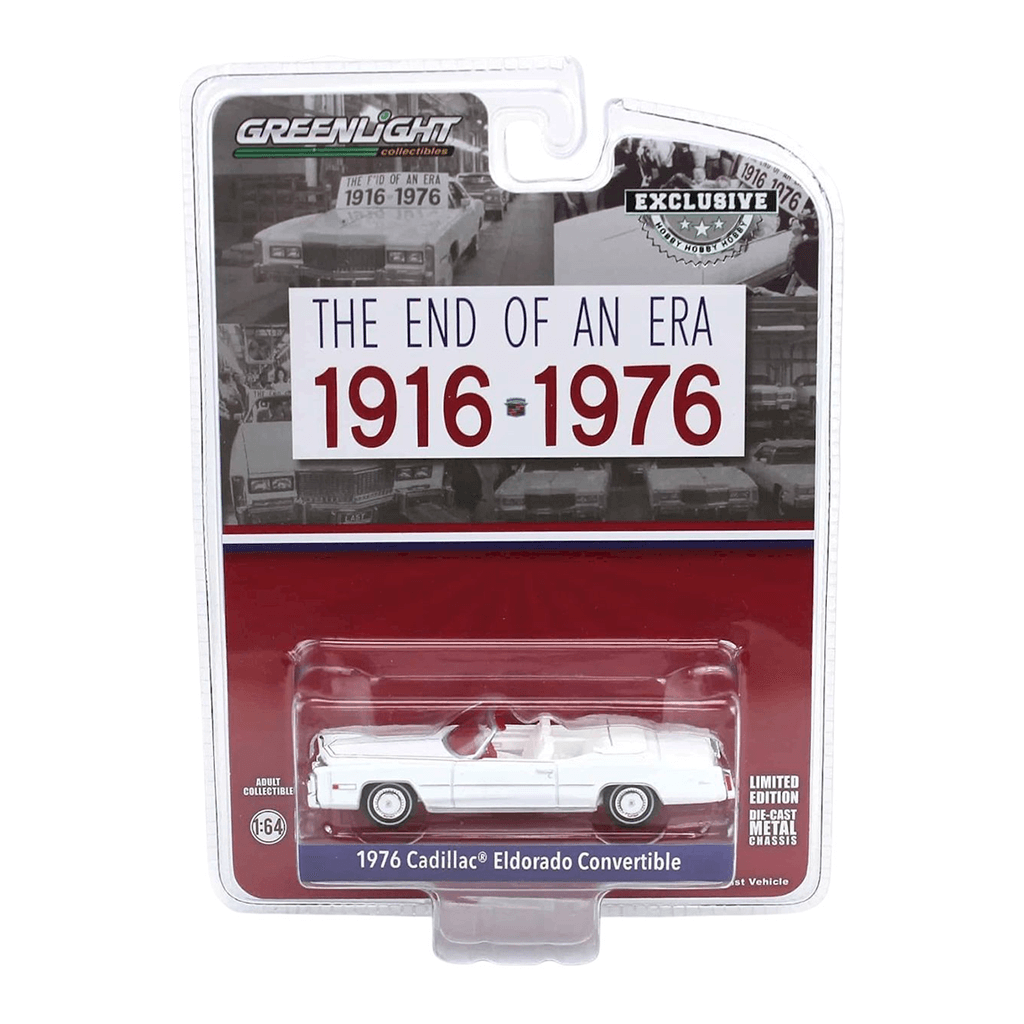1976 Cadillac Eldorado Convertible The End of an Era 1916 1976 Last Cadillac Eldorado Convertible (1 of 200 Produced) (Hobby Exclusive) Greenlight Makedonija