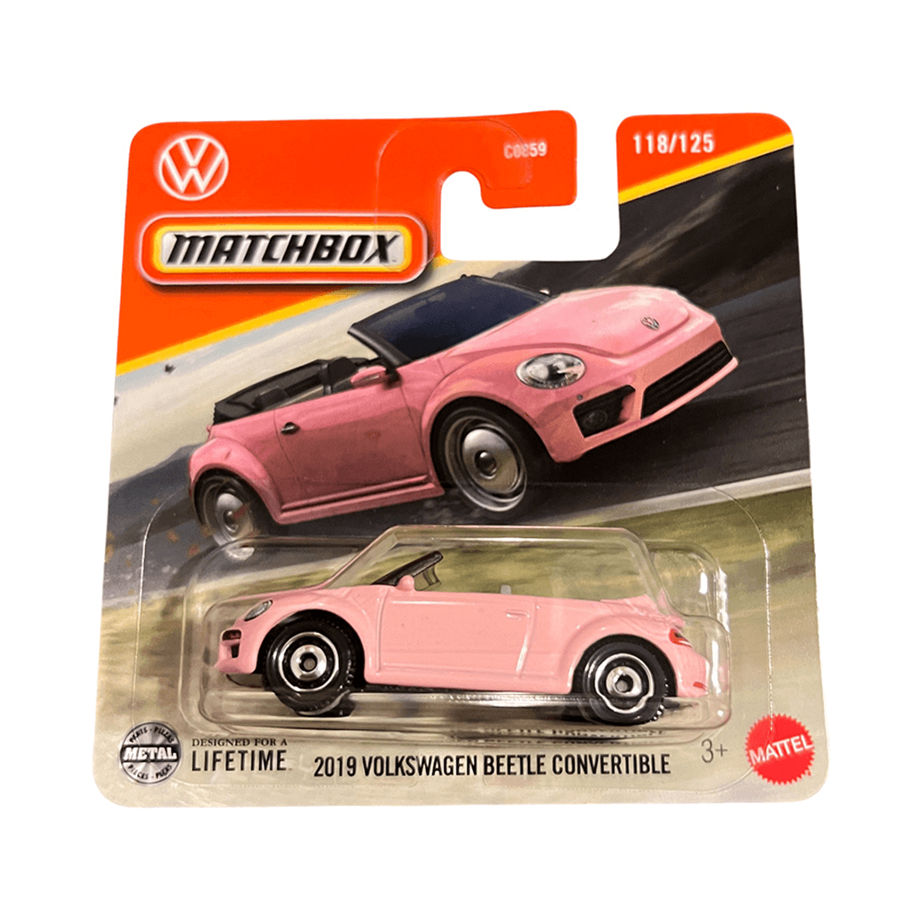 2019 Volkswagen Beetle Convertible Pink Matchbox MK