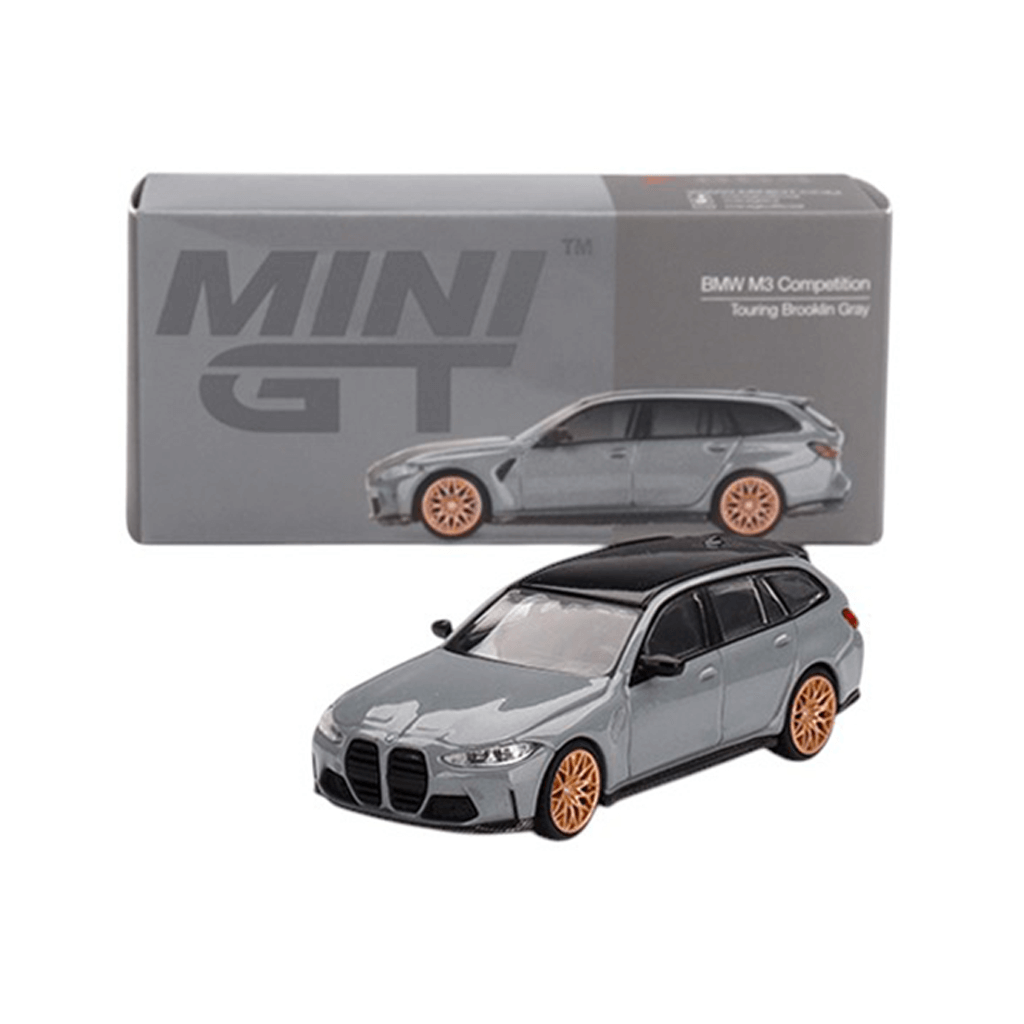 BMW M3 Competition Touring (G81) Brooklyn Grey 2024 (LHD) Mini GT Makedonija