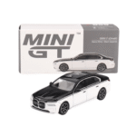 BMW i7 xDrive60 Alpine White/Black Sapphire 2024 (LHD) Mini GT Makedonija 3