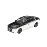 BMW i7 xDrive60 Alpine White/Black Sapphire 2024 (LHD) Mini GT Makedonija 4