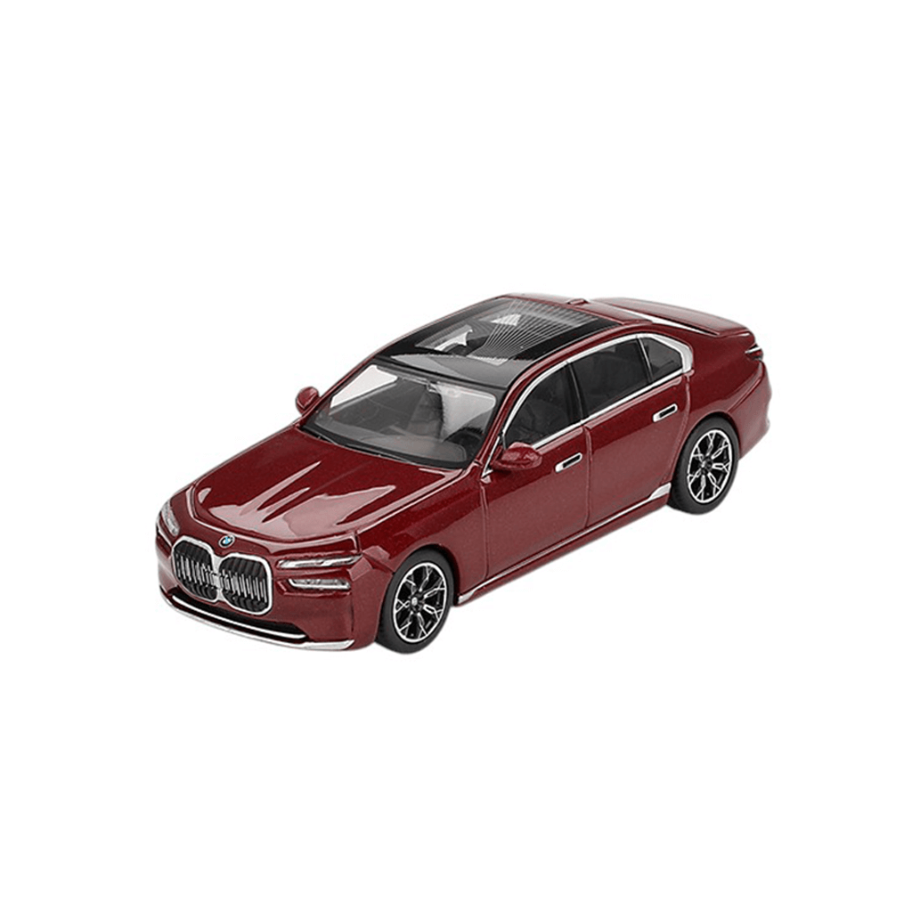 BMW i7 xDrive60 Aventurin Red 2023 (LHD) Mini GT Makedonija 2