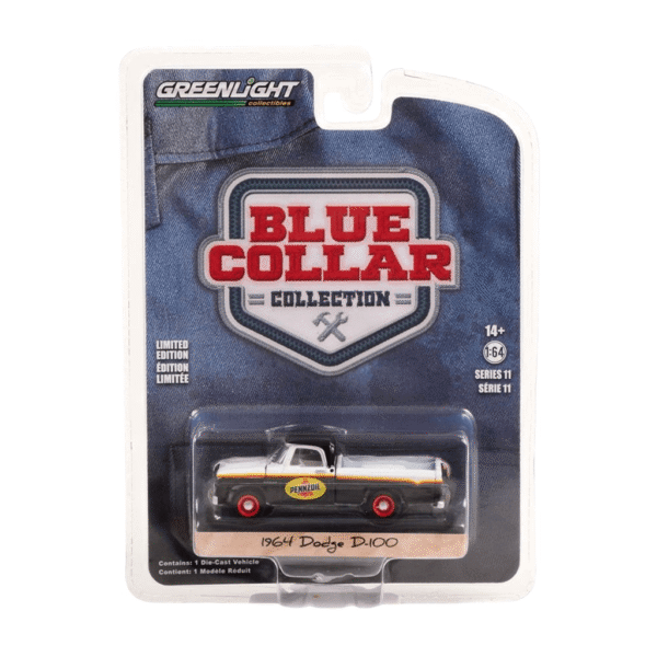 Dodge D-100 1964 With Toolbox - Pennzoil - Blue Collar Collection Series 11 Greenlight Makedonija