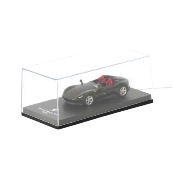 Ferrari Monza SP2 Black 2018 with Showcase Edicola Makedonija