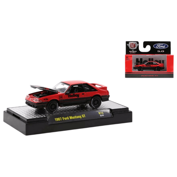 Ford Mustang Gt Holley, Red 1987 M2 Machines Makedonija