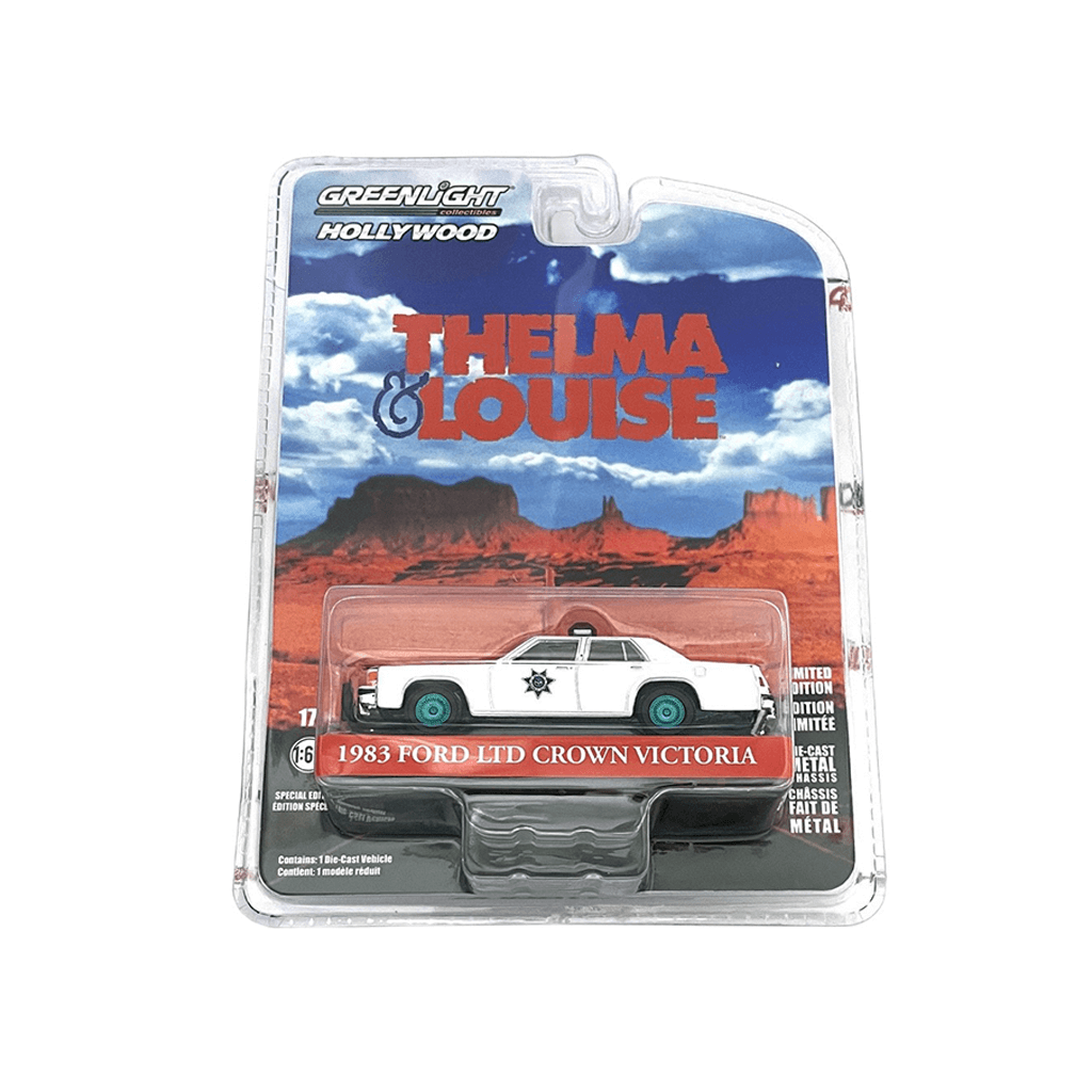 Hollywood Special Edition - Thelma & Louise (1991) - 1983 Ford Ltd Crown Victoria - Arizona Highway Patrol Solid Pack - Green Machine Greenlight Makedonija