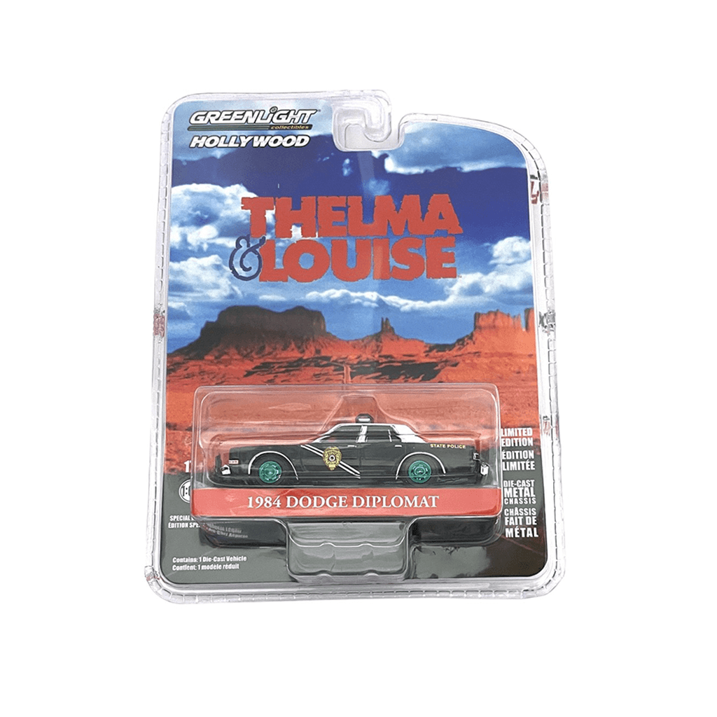 Hollywood Special Edition - Thelma & Louise (1991) - 1984 Dodge Diplomat - New Mexico State Police Solid Pack - Green Machine Greenlight Makedonija