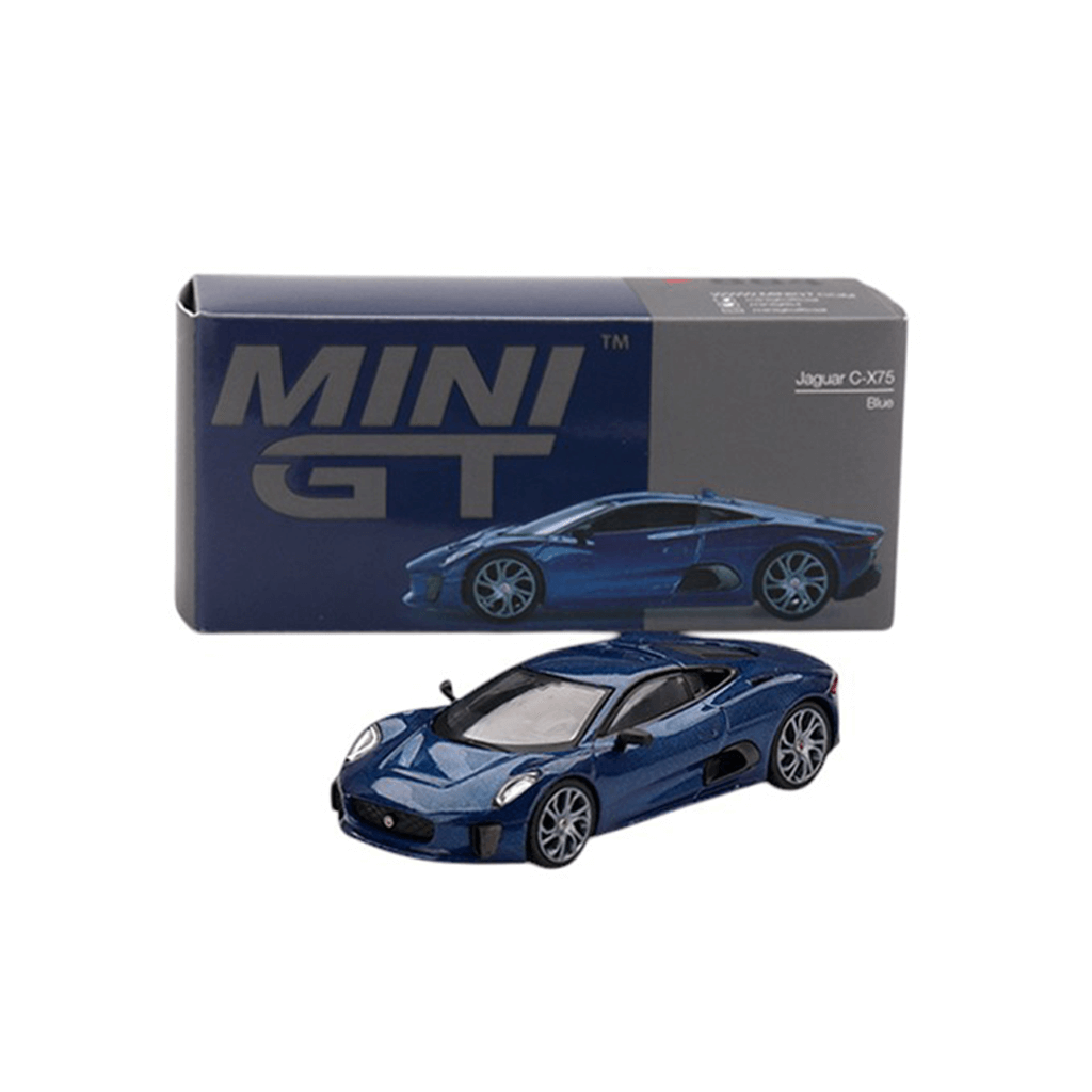 Jaguar C X75 Blue 2024 (LHD) Mini GT Makedonija