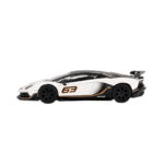 Lamborghini Aventador SVJ 63 Bianco Asopo 2022 (LHD) Mini GT Makedonija 2