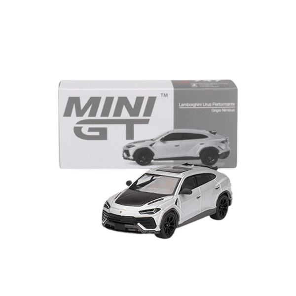 Lamborghini Urus Performante Grigio Nimbus Grey 2024 (LHD) Mini GT Makedonija 4