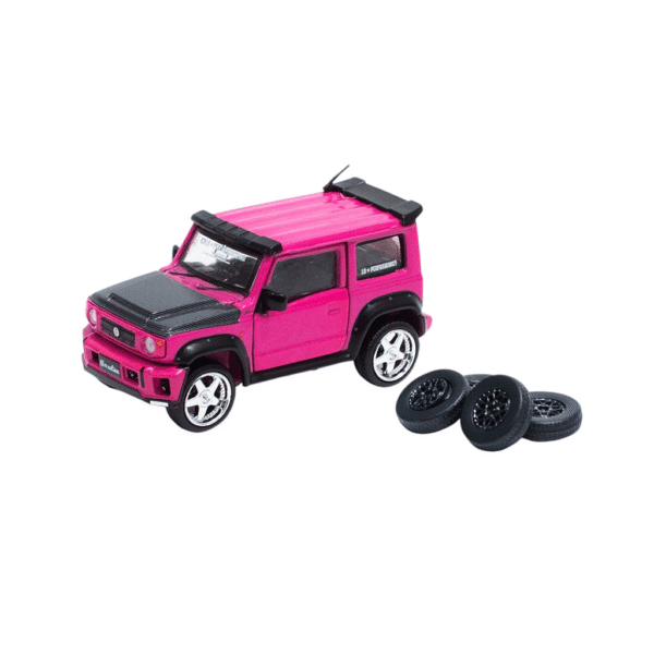 LB Nation Suzuki G Mini Glitter Dark Pink Lhd, Glitter Dark Pink With Extra Set Of Rim And Tire BM Creations Makedonija