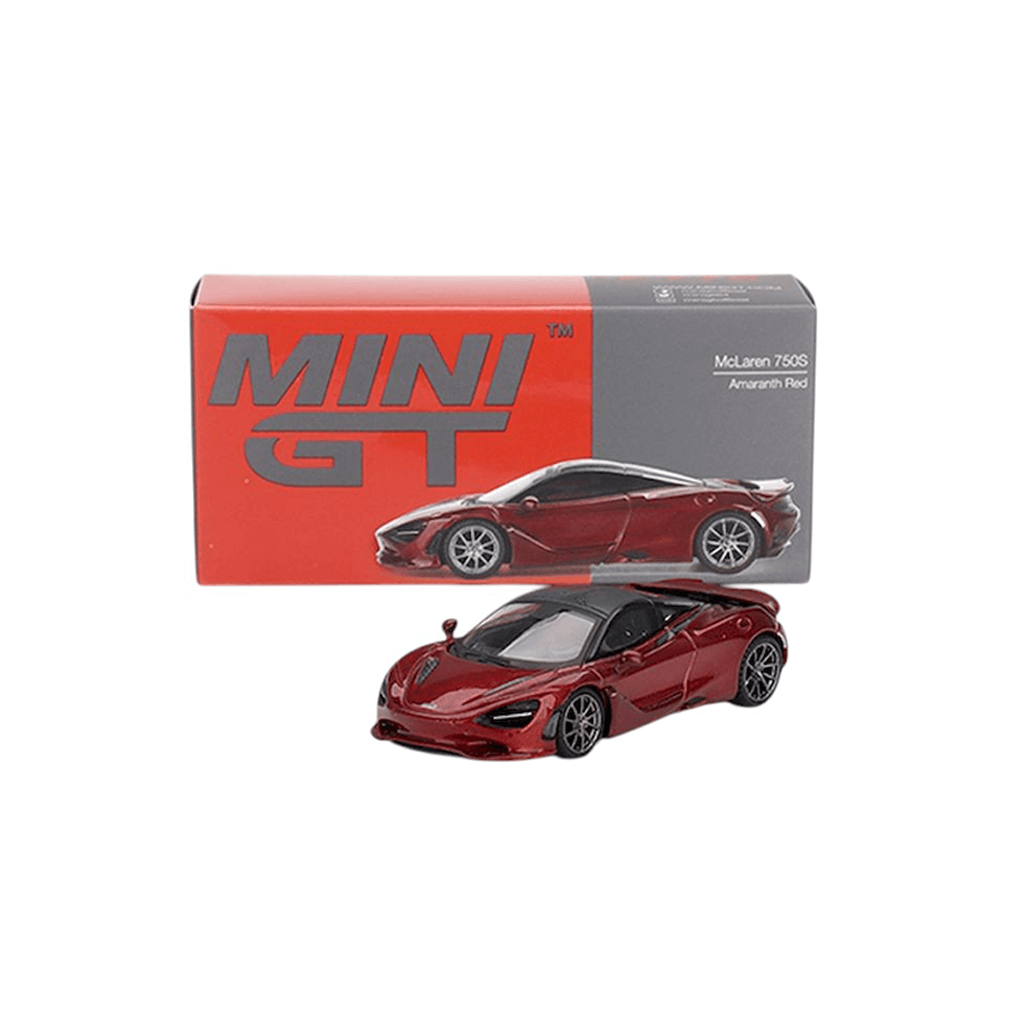 McLaren 750S Amaranth Red 2023 (LHD) Mini GT Makedonija 1