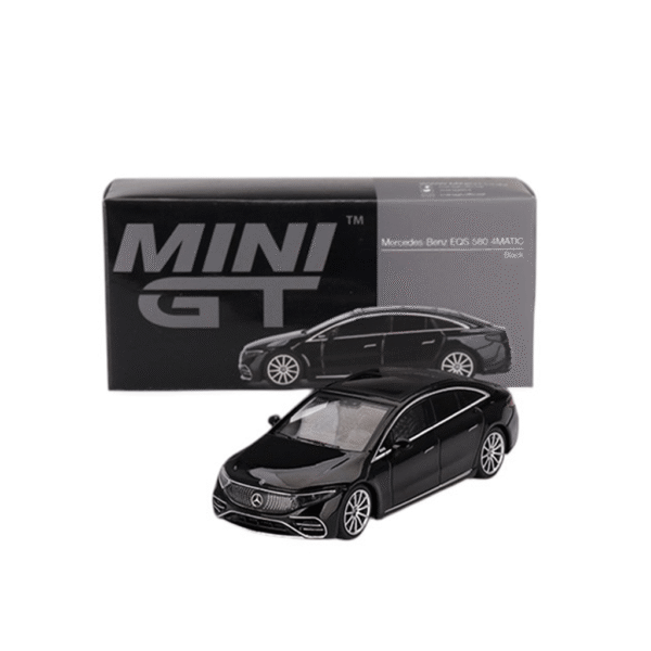 Mercedes Benz EQS 580 4MATIC Black 2023 (LHD) Mini GT Makedonija 4
