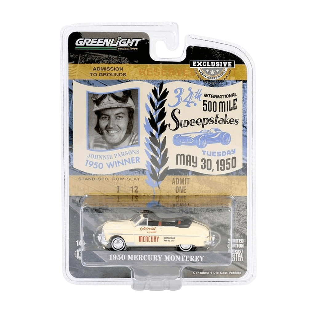 Mercury Monterey Convertible Official Pace Car 1950 - 34th International 500 Mile Sweepstakes (Hobby Exclusive) Greenlight Makedonija