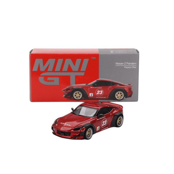 Nissan Z400 Pandem Passion Red 2023 (LHD) Mini GT Makedonija 1