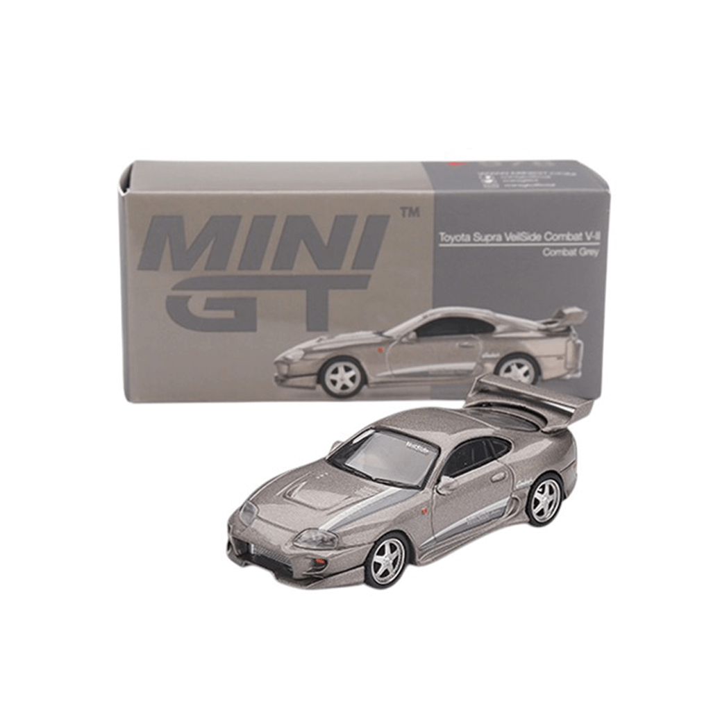 Toyota Supra MK4 (A80) VeilSide Combat V II Combat Grey 2011 (LHD) Mini GT Makedonija