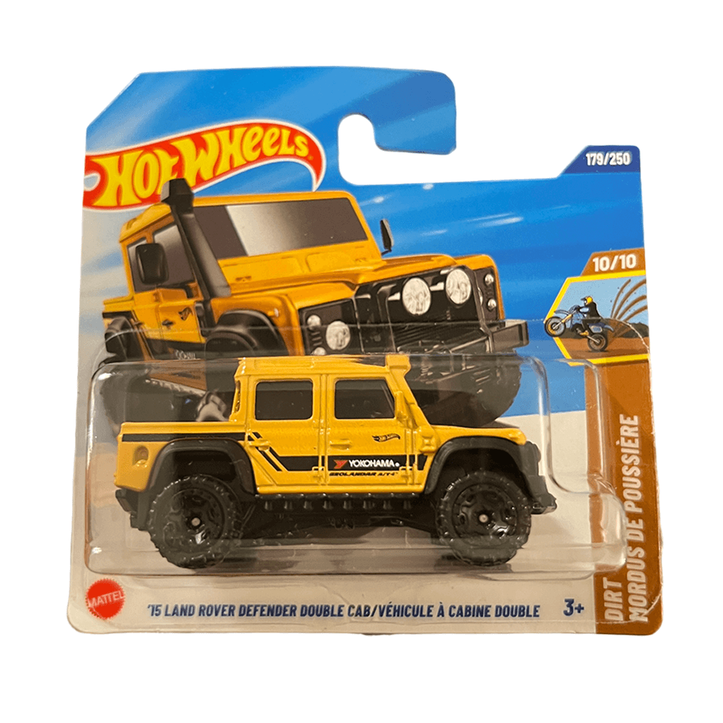 15 Land Rover Defender Double Cab Yellow Hot Wheels MK