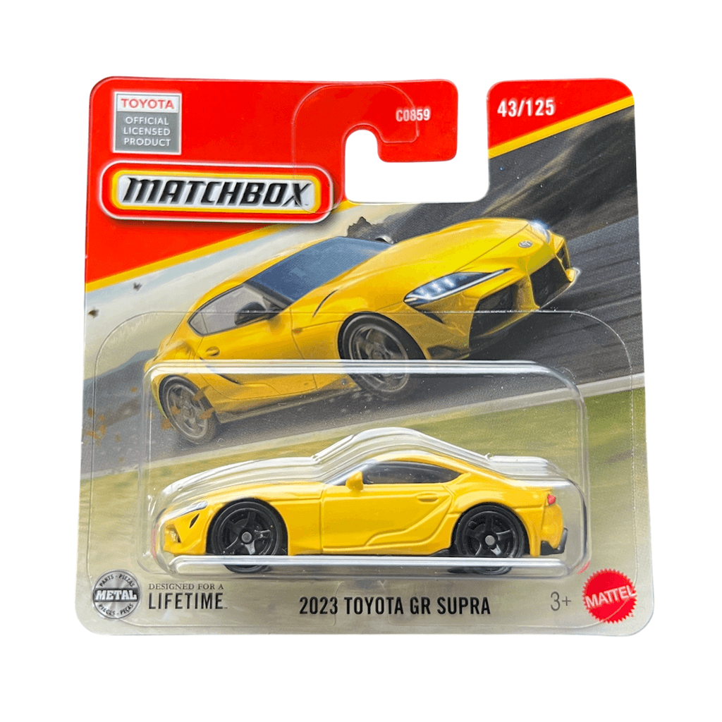 2023 Toyota GR Supra Yellow Matchbox MK