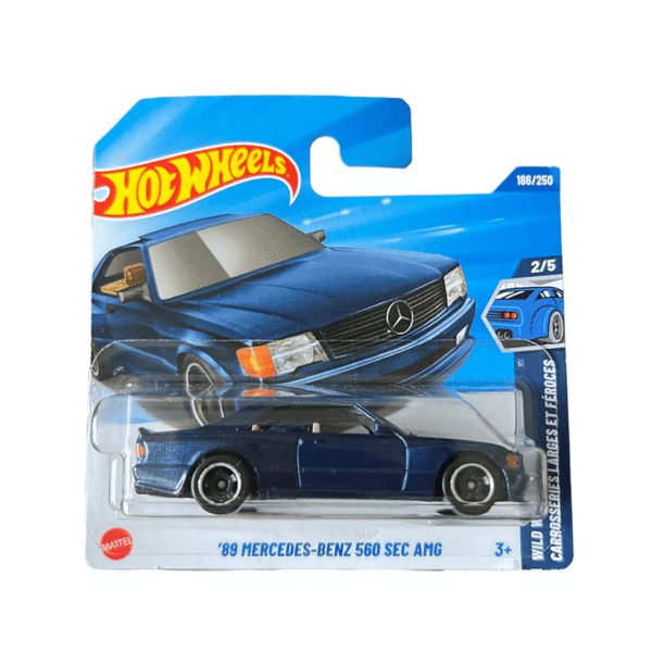 89 Mercedes Benz 560 SEC AMG Blue Hot Wheels MK