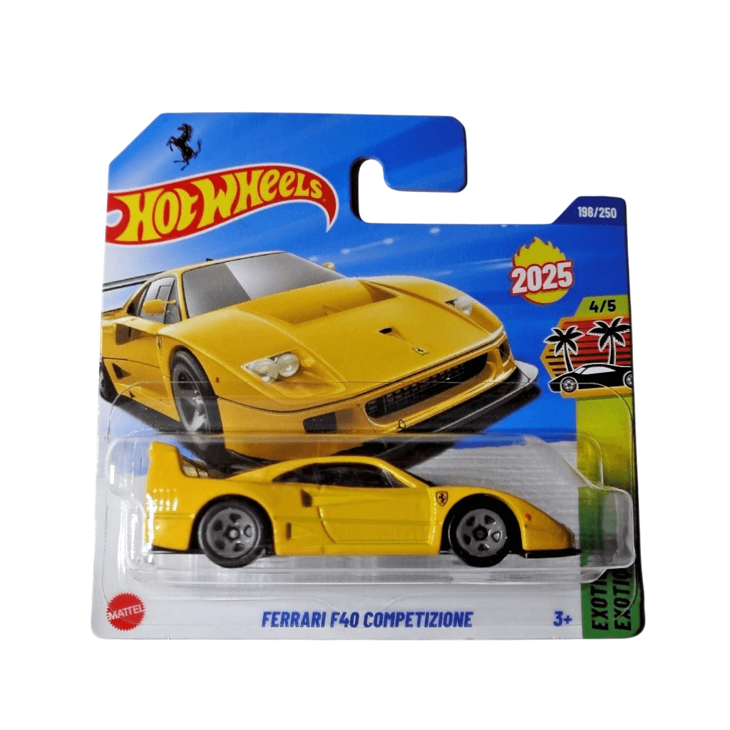 Ferrari F40 Competizione Yellow Hot Wheels MK