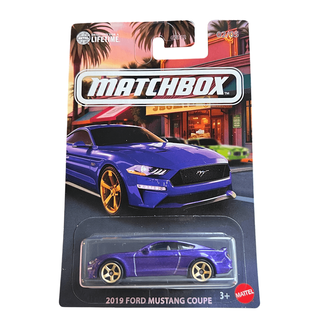 2019 Ford Mustang Coupe Purple Matchbox MK