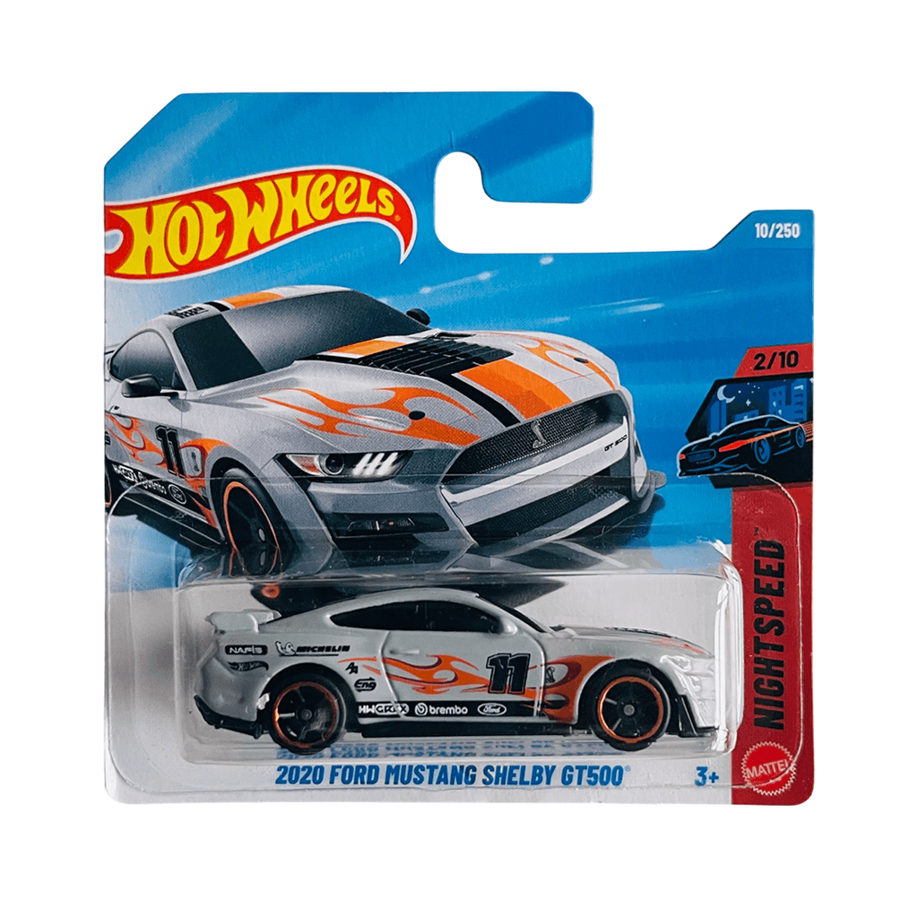 2020 Ford Mustang Shelby GT500 Silver Hot Wheels MK