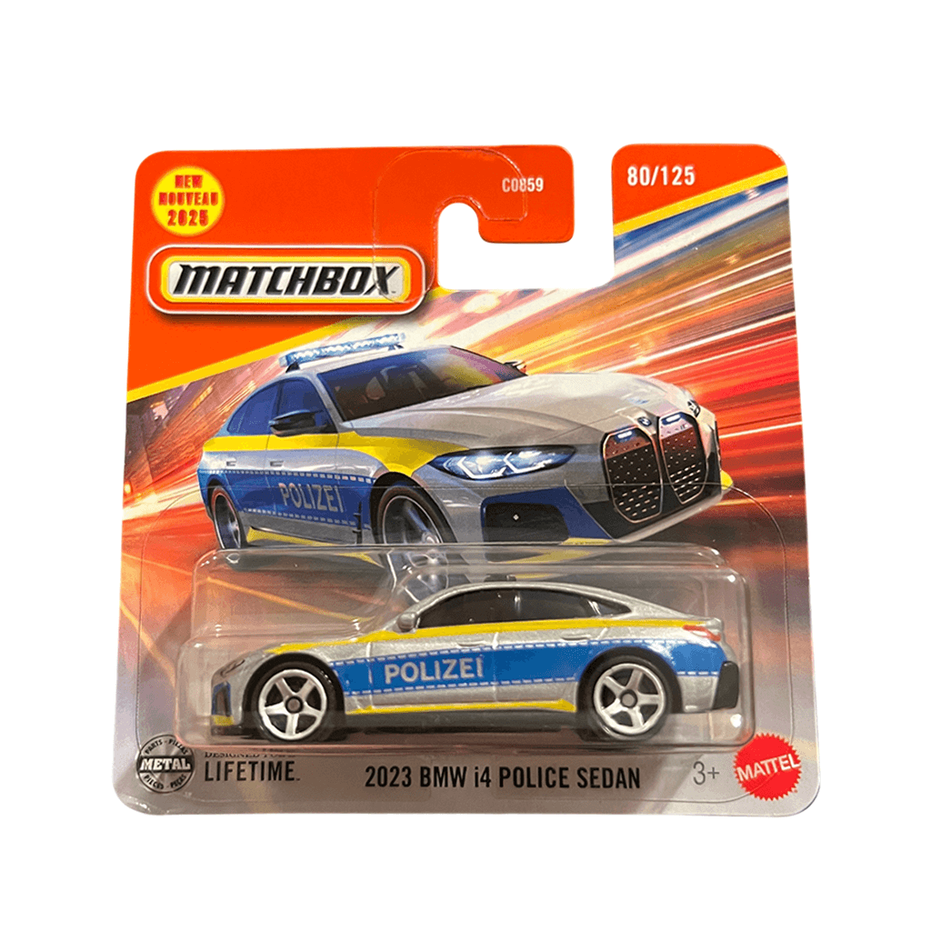2023 BMW i4 Police Sedan Matchbox MK